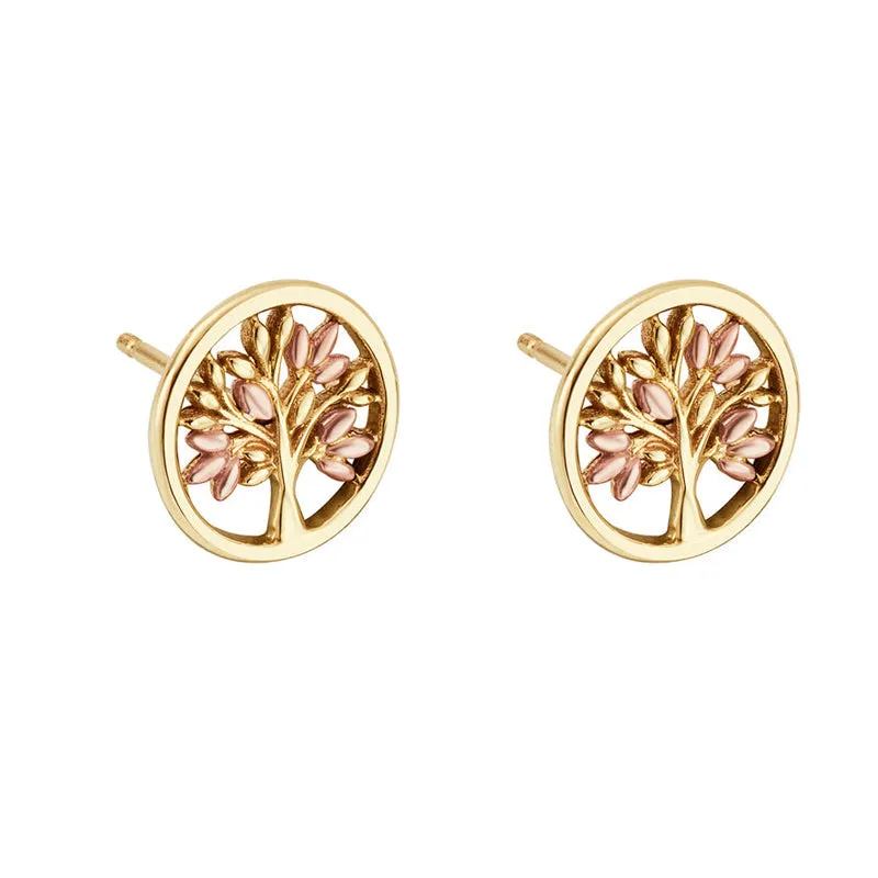 Clogau Jewellery Clogau Tree of Life 9ct Gold Stud Earrings