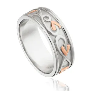 Clogau Jewellery Clogau Tree of Life Sterling Silver Gents Wide Band Ring D