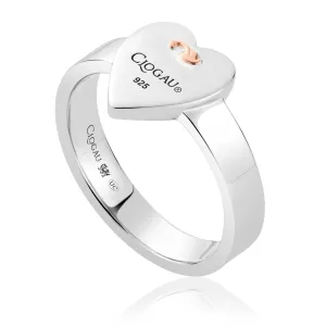 Clogau Jewellery Clogau Tree of Life Sterling Silver Insignia Heart Ring D