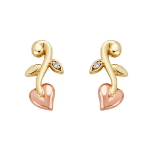 Clogau Jewellery Clogau Vine Of Life 9ct Gold Diamond Drop Earrings