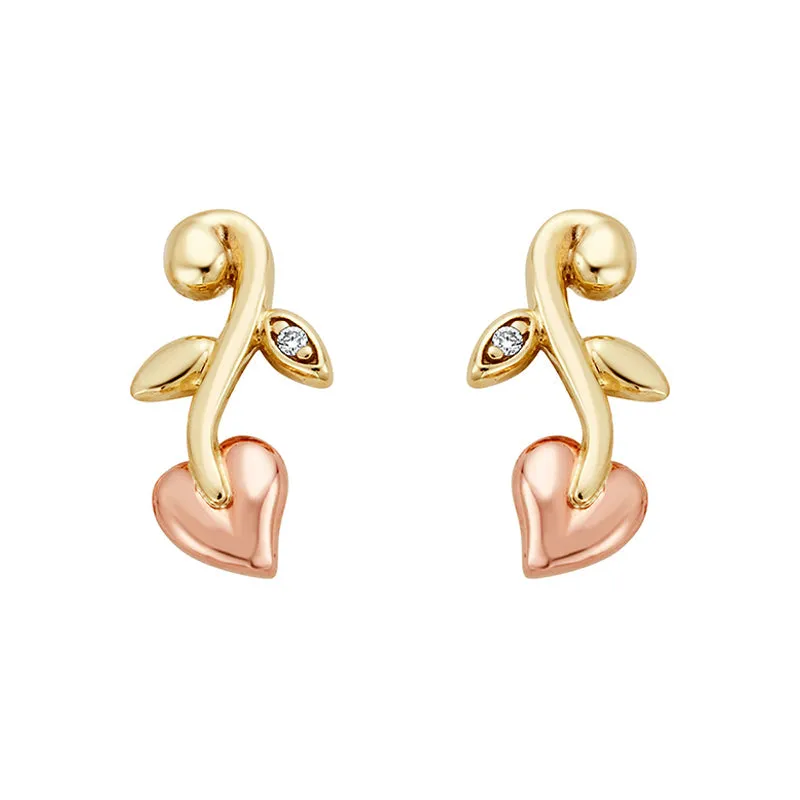 Clogau Jewellery Clogau Vine Of Life 9ct Gold Diamond Drop Earrings