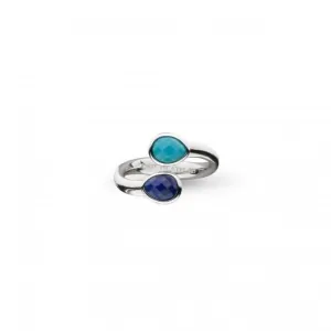 Coast Pebble Azure Gemstone Open Crossover Ring 10175LMG Kit Heath Jewelry And Accessories