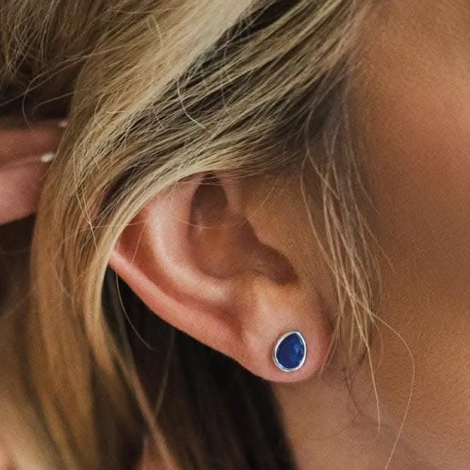 Coast Pebble Azure Gemstone Stud Earrings 30174LP Kit Heath Jewelry And Accessories