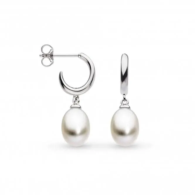 Coast Pebble Pearl Droplet Hoop Earrings 50183FP Kit Heath Jewelry And Accessories