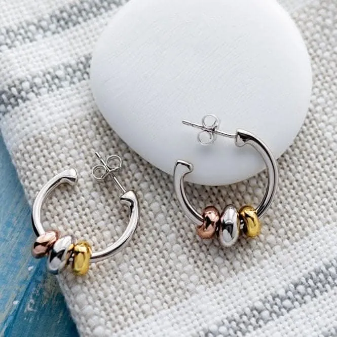 Coast Tumble Golden Hoop Earrings 60195GRG Kit Heath Jewelry And Accessories