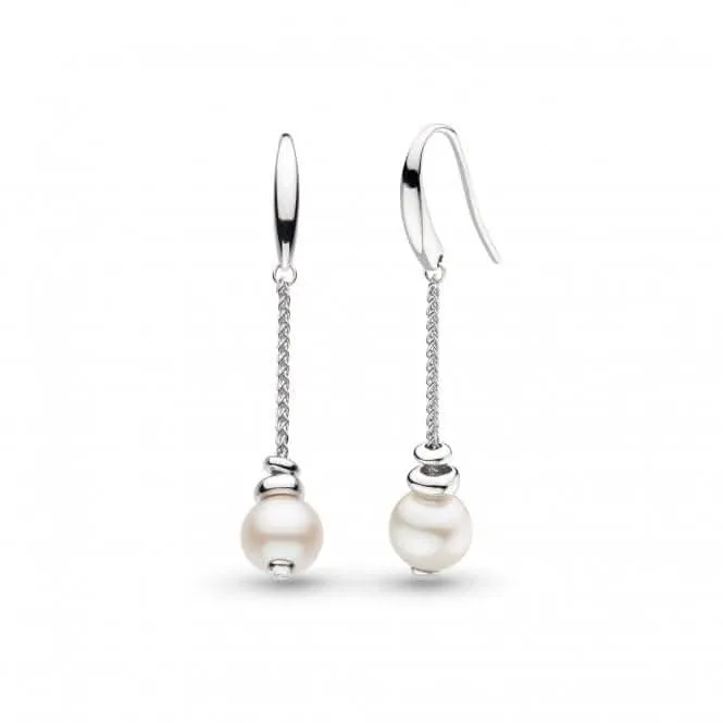 Coast Tumble Pearl Chain Drop Earrings 50166FP Kit Heath Jewelry And Accessories
