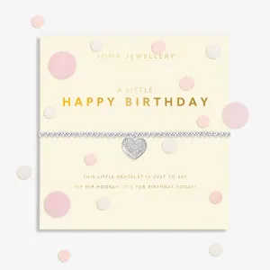 Confetti A Little Happy Birthday Silver Plated Bracelet 8543 Joma Jewellery