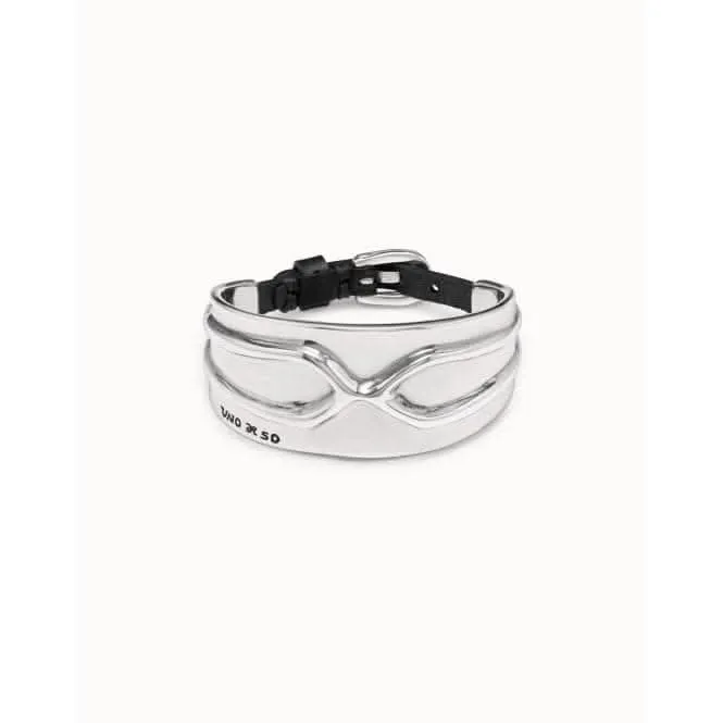 Crossed Silver Metal Bracelet Unode50 Jewelry And Accessories