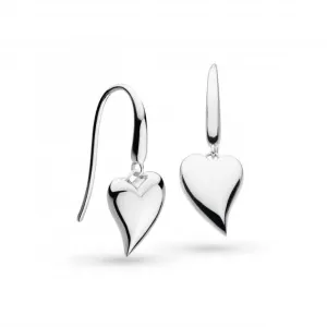 Desire Lust Heart Rhodium Plated Drop Earrings 60507RP Kit Heath Jewelry And Accessories