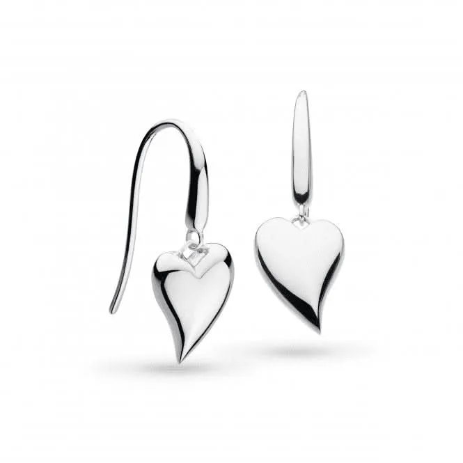 Desire Lust Heart Rhodium Plated Drop Earrings 60507RP Kit Heath Jewelry And Accessories