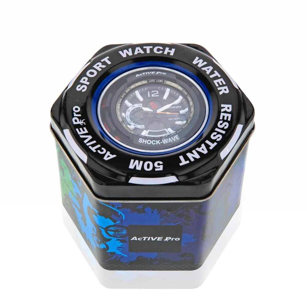 Digital Mens Watches Active Pro 1702 Digital Army Green Sports Watch