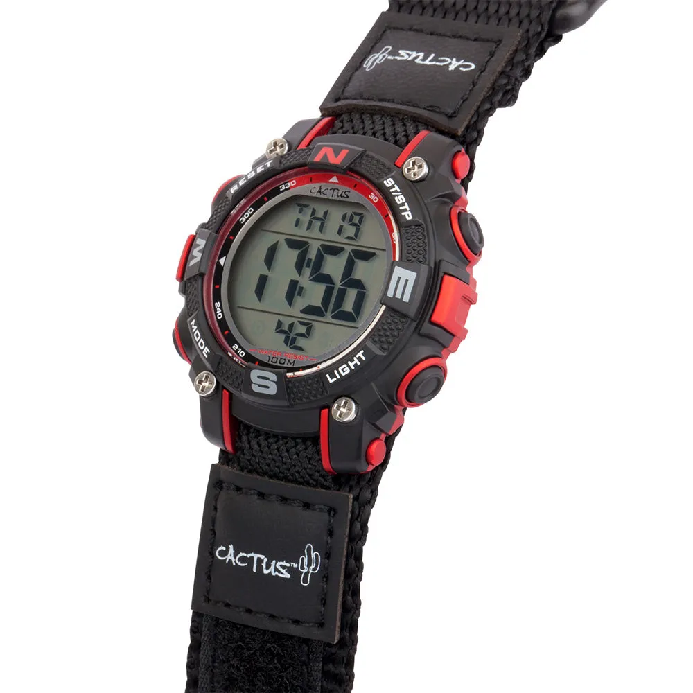 Digital Mens Watches Cactus CAC104M01 Multifunctional Digital