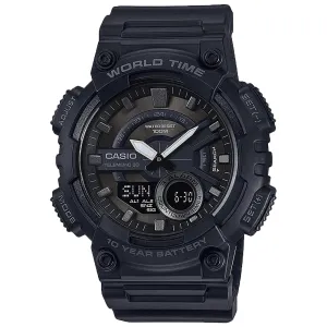 Digital Mens Watches Casio AEQ110W1BV World Time Watch