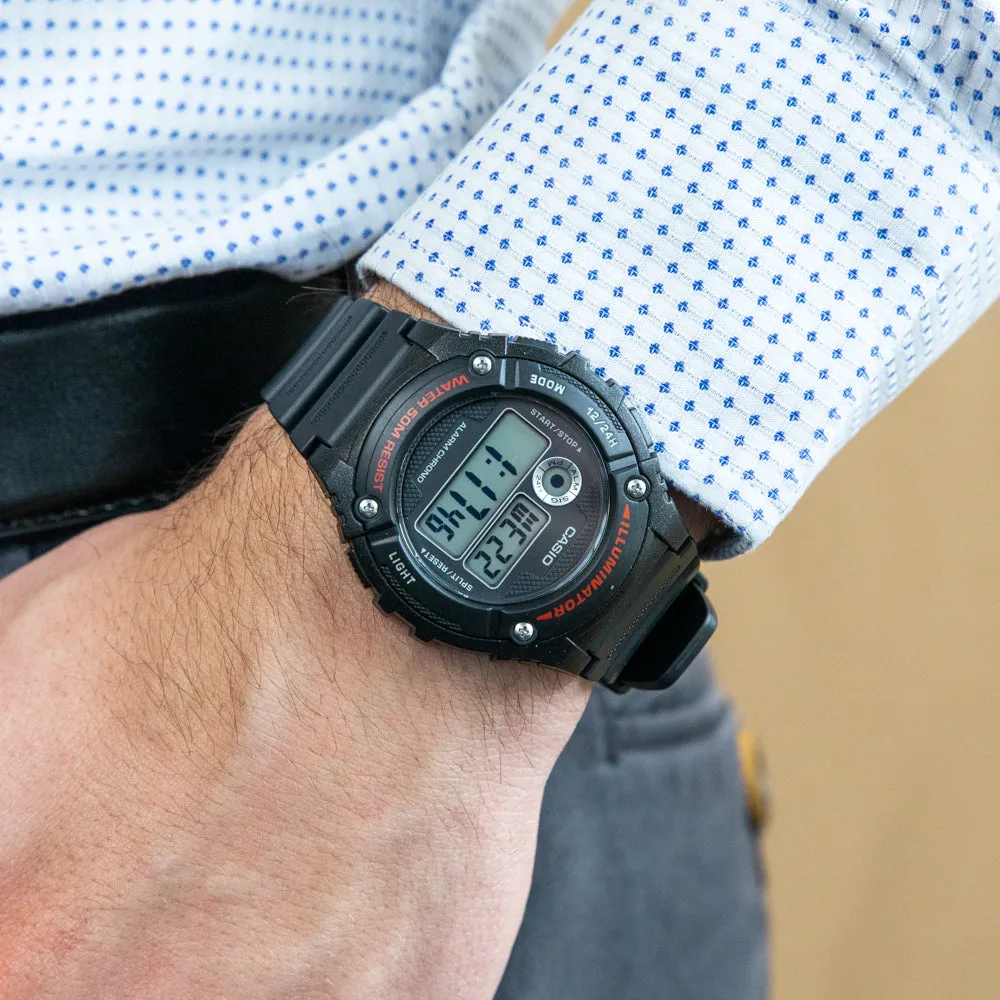 Digital Mens Watches Casio Digital W216H-1A