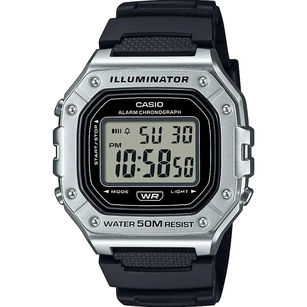 Digital Mens Watches Casio Illuminator W218HM-7A Digital