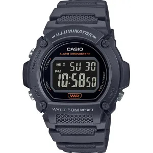 Digital Mens Watches Casio W219H-8 Grey Digital Watch