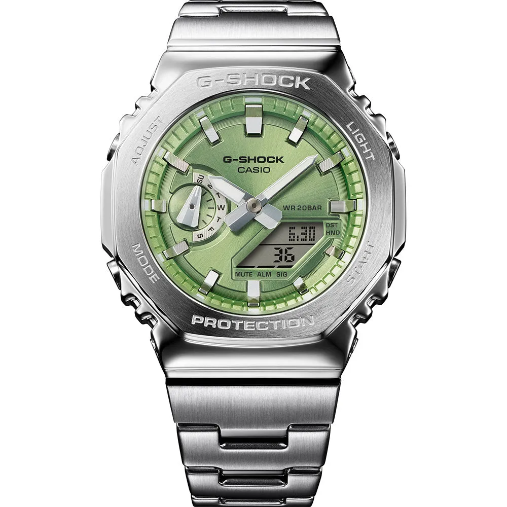Digital Mens Watches G-Shock GM2110D-3A G-Steel Metal Covered 'CasiOak'
