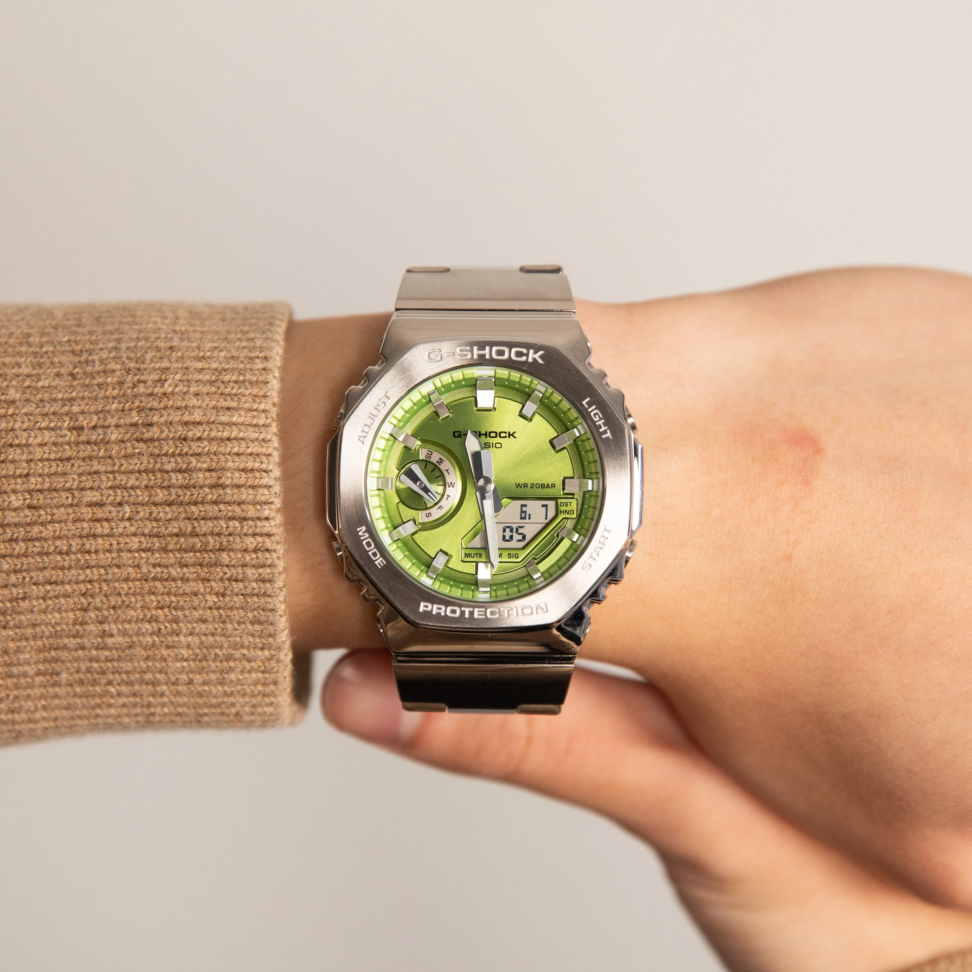 Digital Mens Watches G-Shock GM2110D-3A G-Steel Metal Covered 'CasiOak'