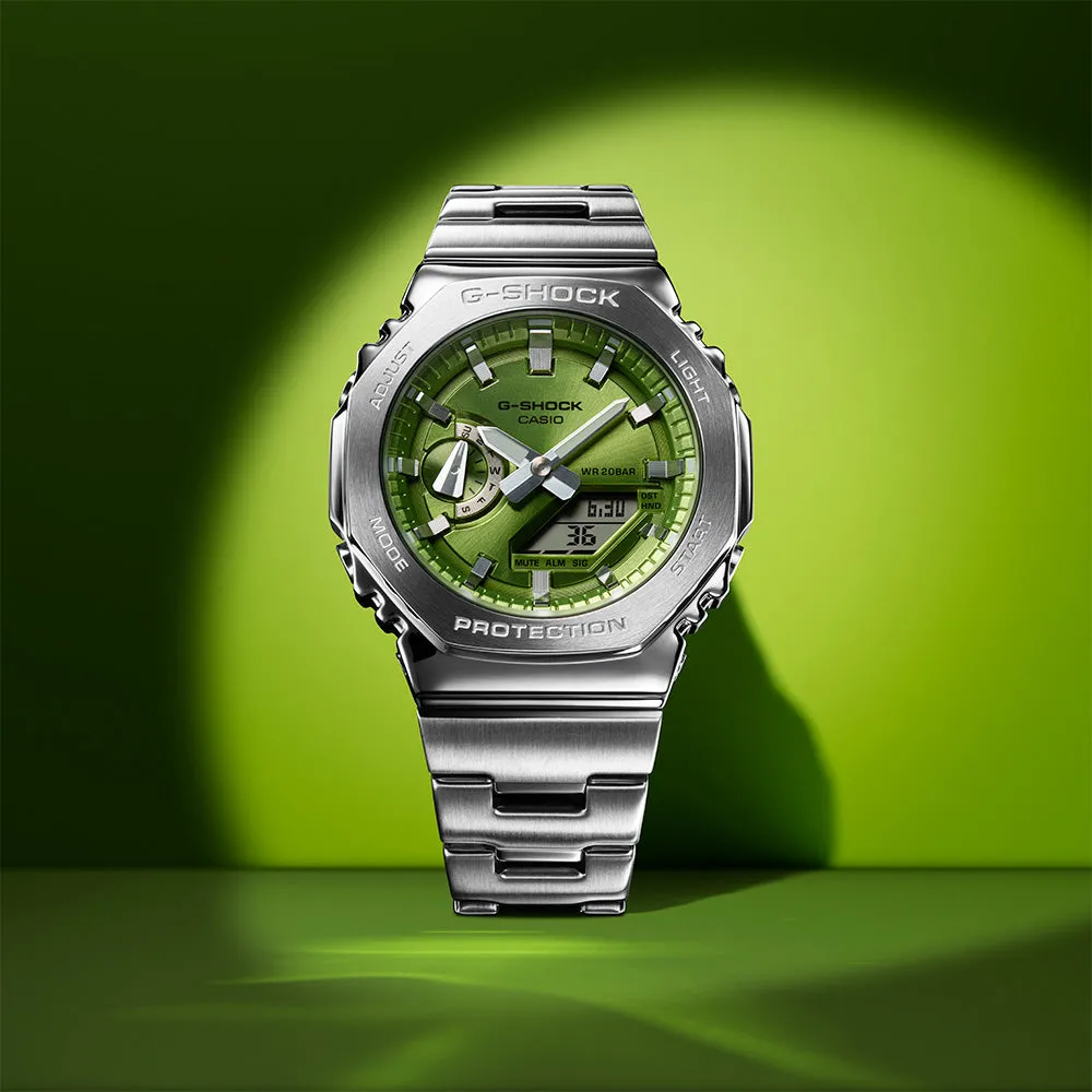 Digital Mens Watches G-Shock GM2110D-3A G-Steel Metal Covered 'CasiOak'