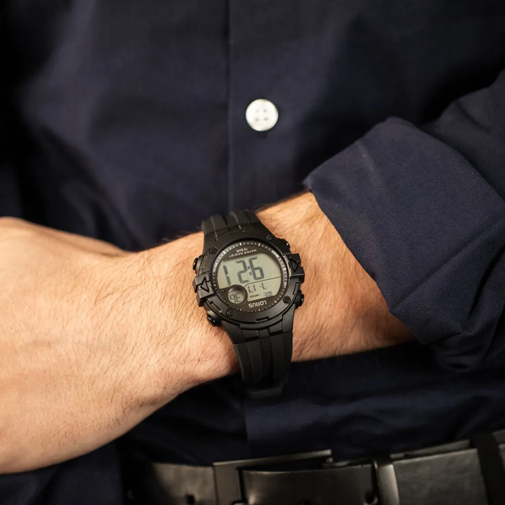 Digital Mens Watches Lorus R2321PX-9 Digital Multi-Timer