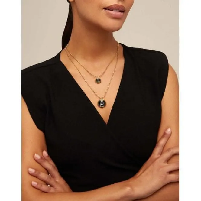 Double Trouble Grey Faceted Crystal Necklace Unode50 Jewelry And Accessories