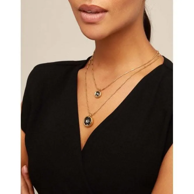 Double Trouble Grey Faceted Crystal Necklace Unode50 Jewelry And Accessories