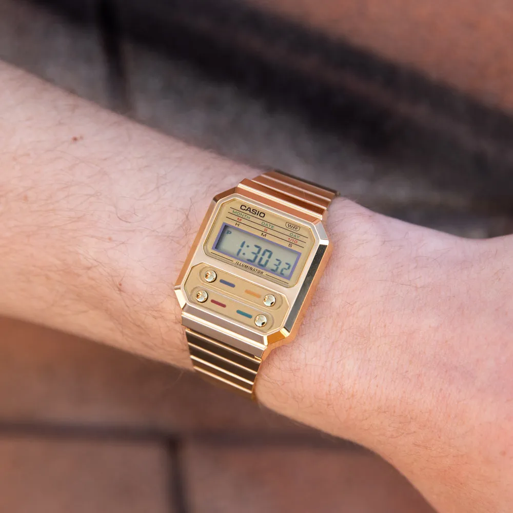 Dress Mens Watches Casio Vintage A100WEG-9A