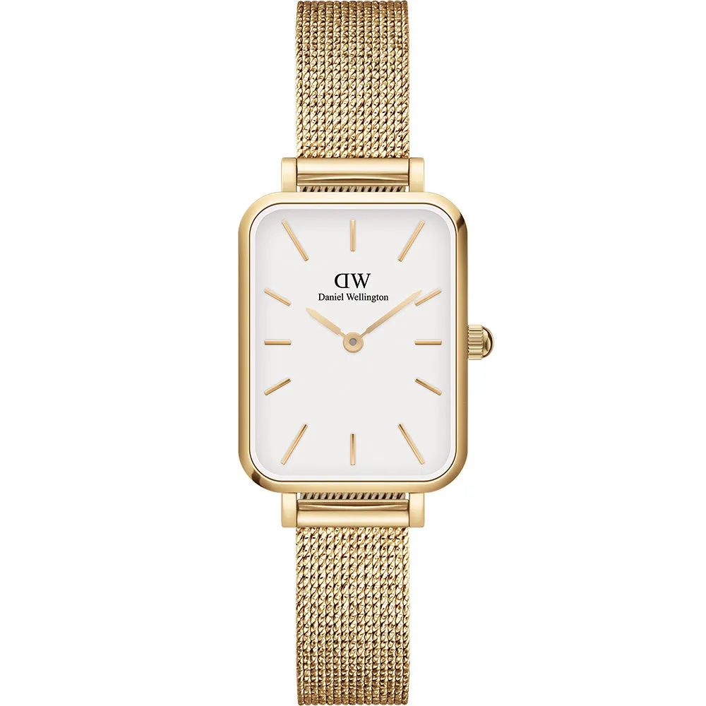 Dress Womens Watches Daniel Wellington DW00100556 Quadro Pressed Evergold