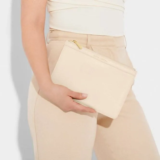 Eggshell Cleo Pouch & Card Holder KLB2824 Katie Loxton Jewelry And Accessories