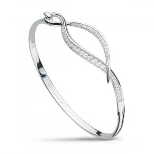 Entwine Twine Twist Cubic Zirconia Pave Hinged Bangle 70227CZ Kit Heath Jewelry And Accessories