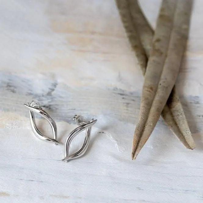 Entwine Twine Twist Link Stud Earrings 40228RP Kit Heath Jewelry And Accessories