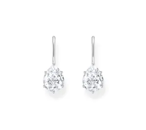 Essentials Sterling Silver Drop-Shaped White Zirconia Earrings H2290-051-14 Thomas Sabo Earrings