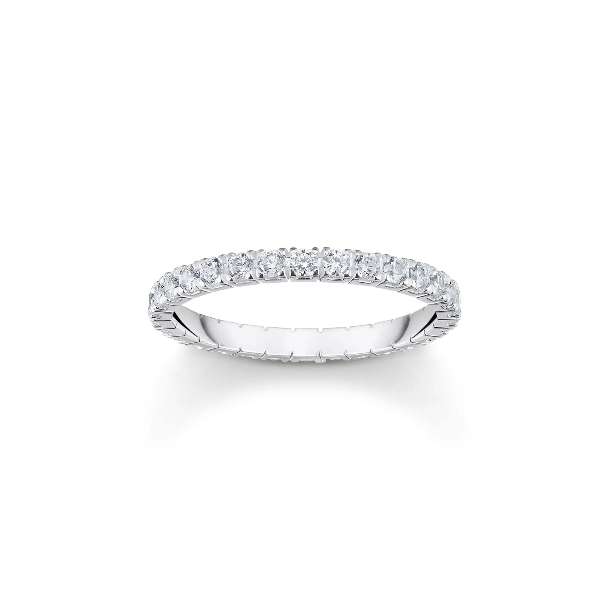 Essentials Sterling Silver Sparkling White Zirconia Pavé Ring TR2467-051-14 Thomas Sabo Rings