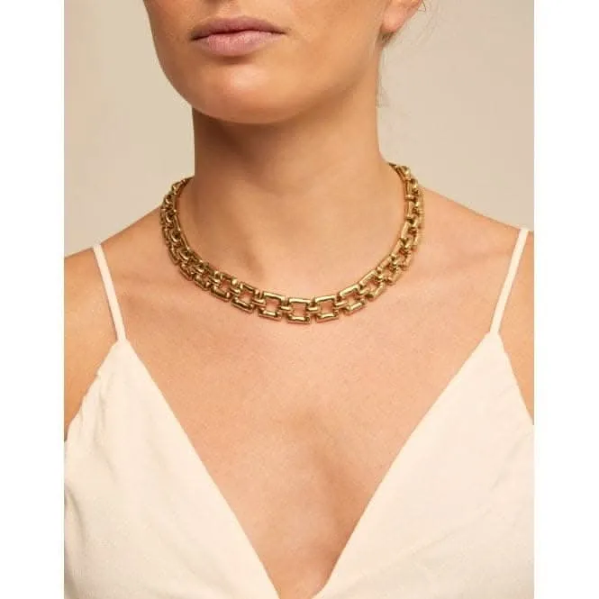 Femme Fatale Golden Metal Necklace Unode50 Jewelry And Accessories