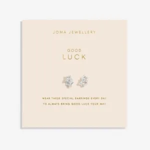 Forever Yours Good Luck Silver Plated Earrings 6766 Joma Jewellery