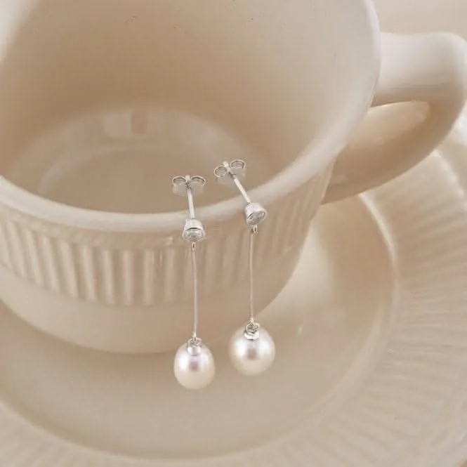Fresh Water Pearl Long Dropper Earrings ERLE027 Ania Haie Jewellery