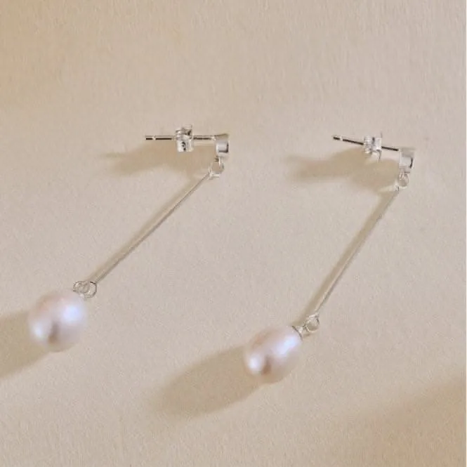 Fresh Water Pearl Long Dropper Earrings ERLE027 Ania Haie Jewellery