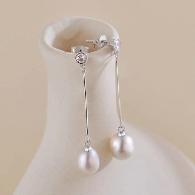 Fresh Water Pearl Long Dropper Earrings ERLE027 Ania Haie Jewellery