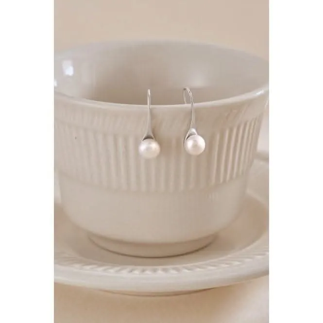 Fresh Water Pearl Rigid Dropper Earrings ERLE019 Ania Haie Jewellery