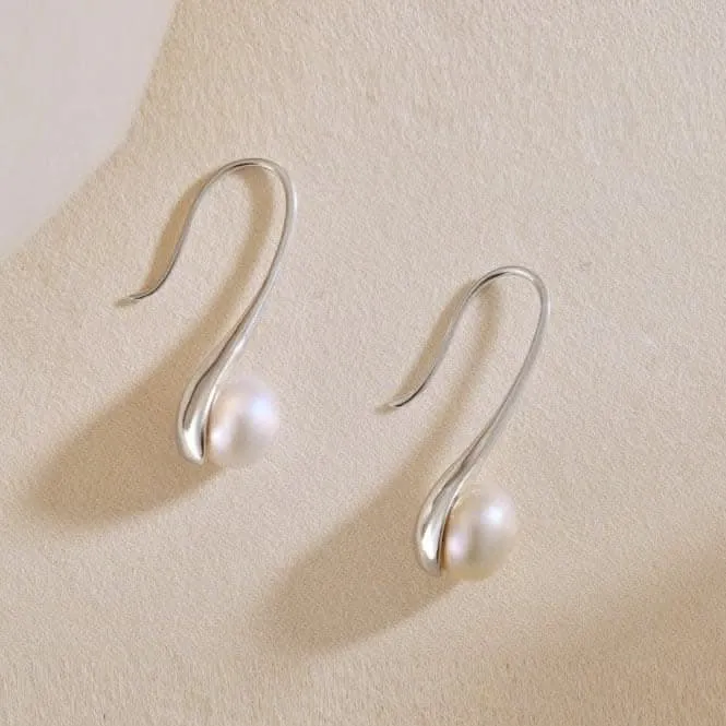 Fresh Water Pearl Rigid Dropper Earrings ERLE019 Ania Haie Jewellery