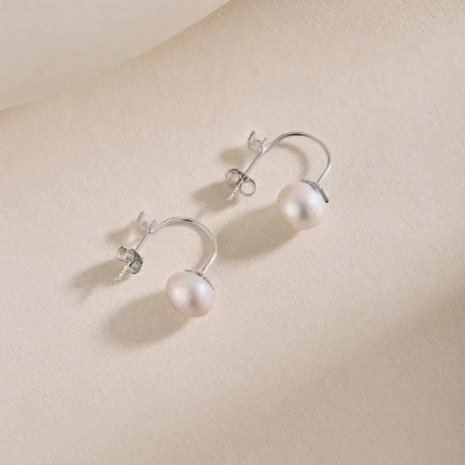 Fresh Water Pearl Round Star Dropper Earrings ERLE025 Ania Haie Jewellery