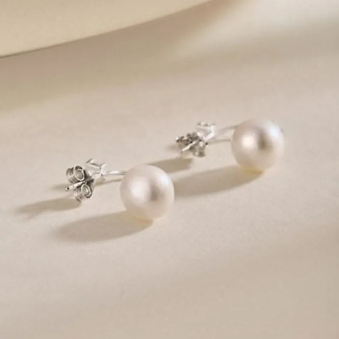 Fresh Water Pearl Round Star Dropper Earrings ERLE025 Ania Haie Jewellery