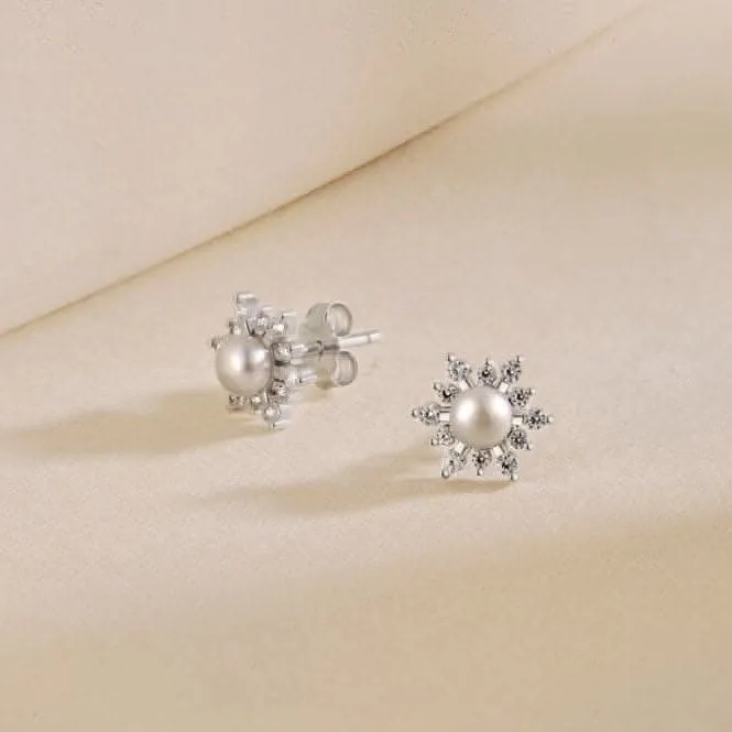 Fresh Water Pearl Sparkling Earrings ERLE030 Ania Haie Jewellery