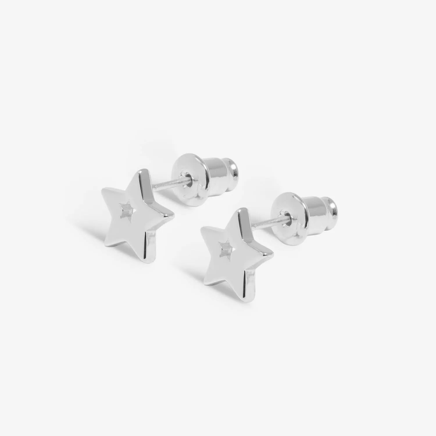 From The Heart Gift Box Happy Birthday Silver Plated Earrings 7682 Joma Jewellery