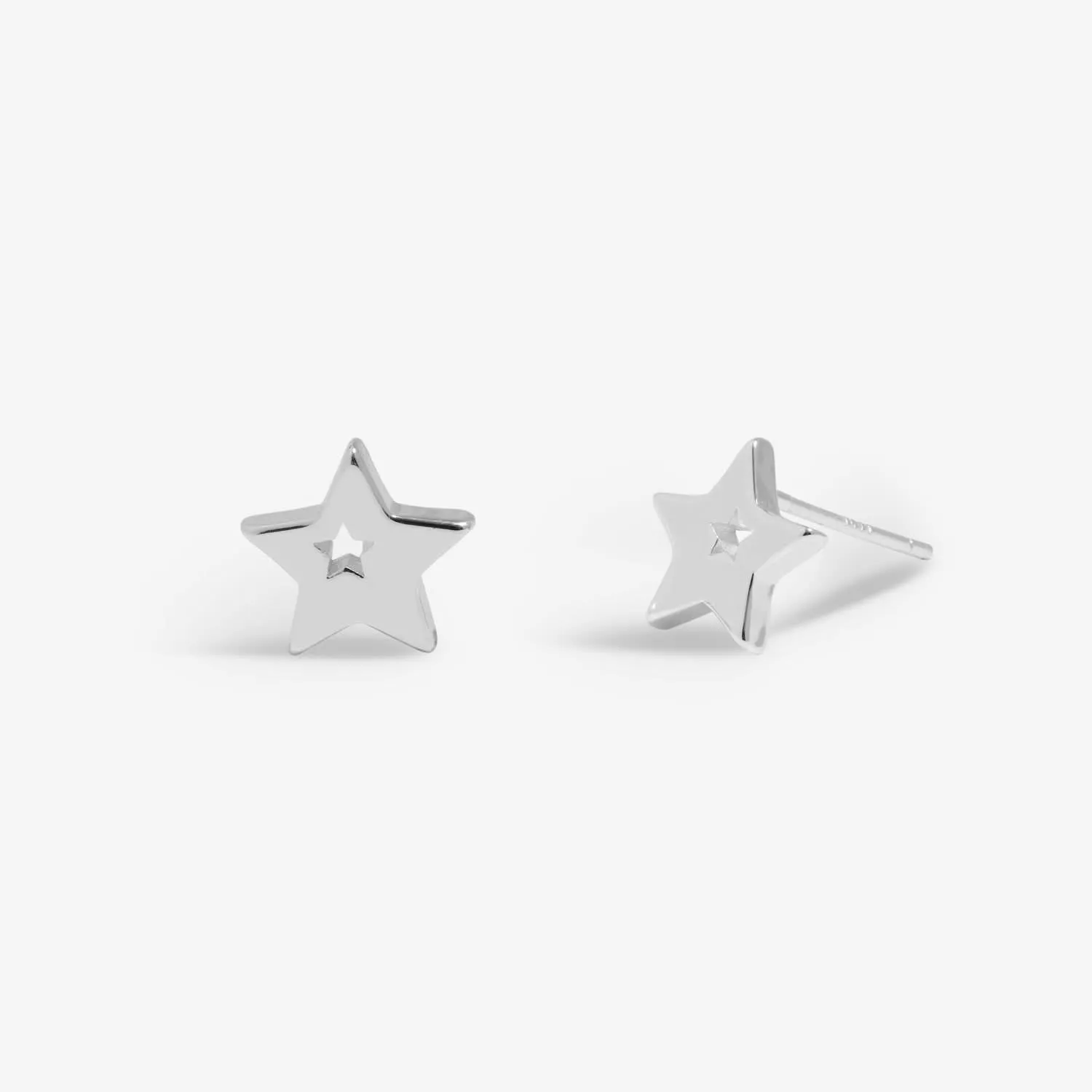 From The Heart Gift Box Happy Birthday Silver Plated Earrings 7682 Joma Jewellery