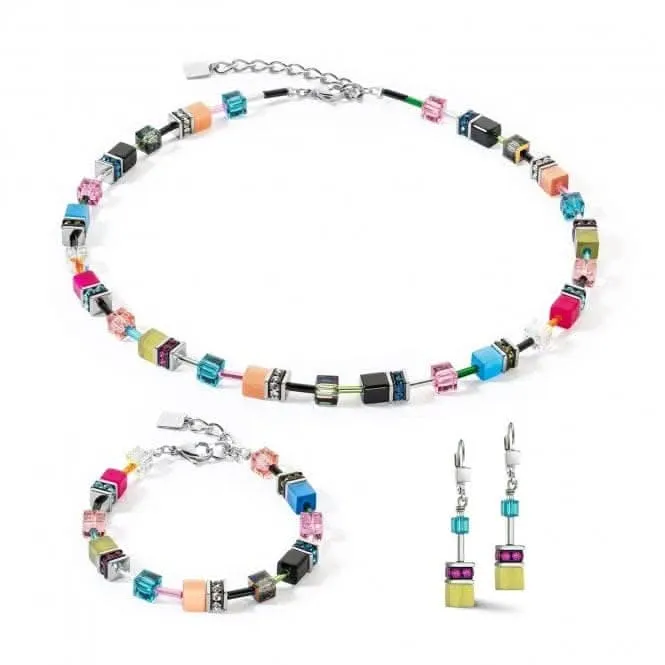 GeoCUBE® Iconic Multicolour Fancy Necklace 2838/10-1568 Coeur De Lion Jewellery