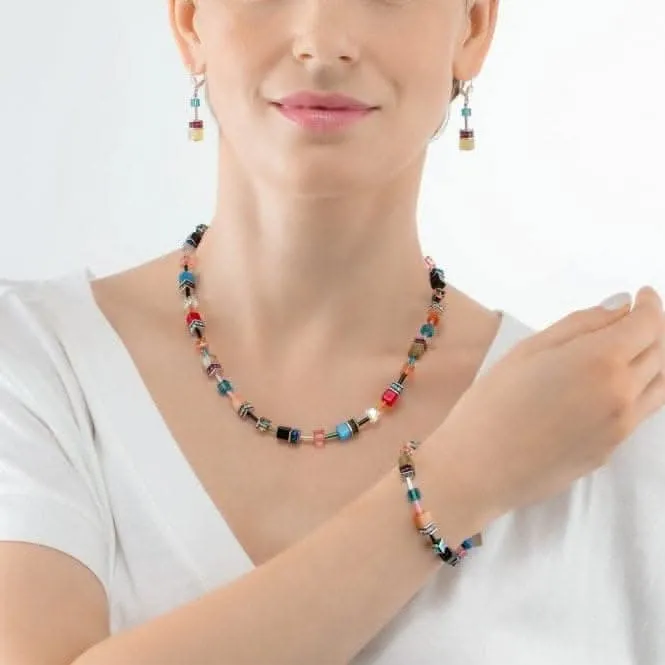 GeoCUBE® Iconic Multicolour Fancy Necklace 2838/10-1568 Coeur De Lion Jewellery