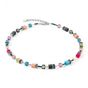 GeoCUBE® Iconic Multicolour Fancy Necklace 2838/10-1568 Coeur De Lion Jewellery