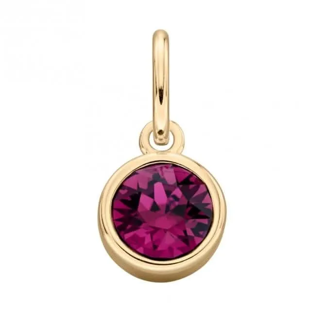 Gold Plated Amethyst Swarovski Crystal Pendant Beginnings Jewellery