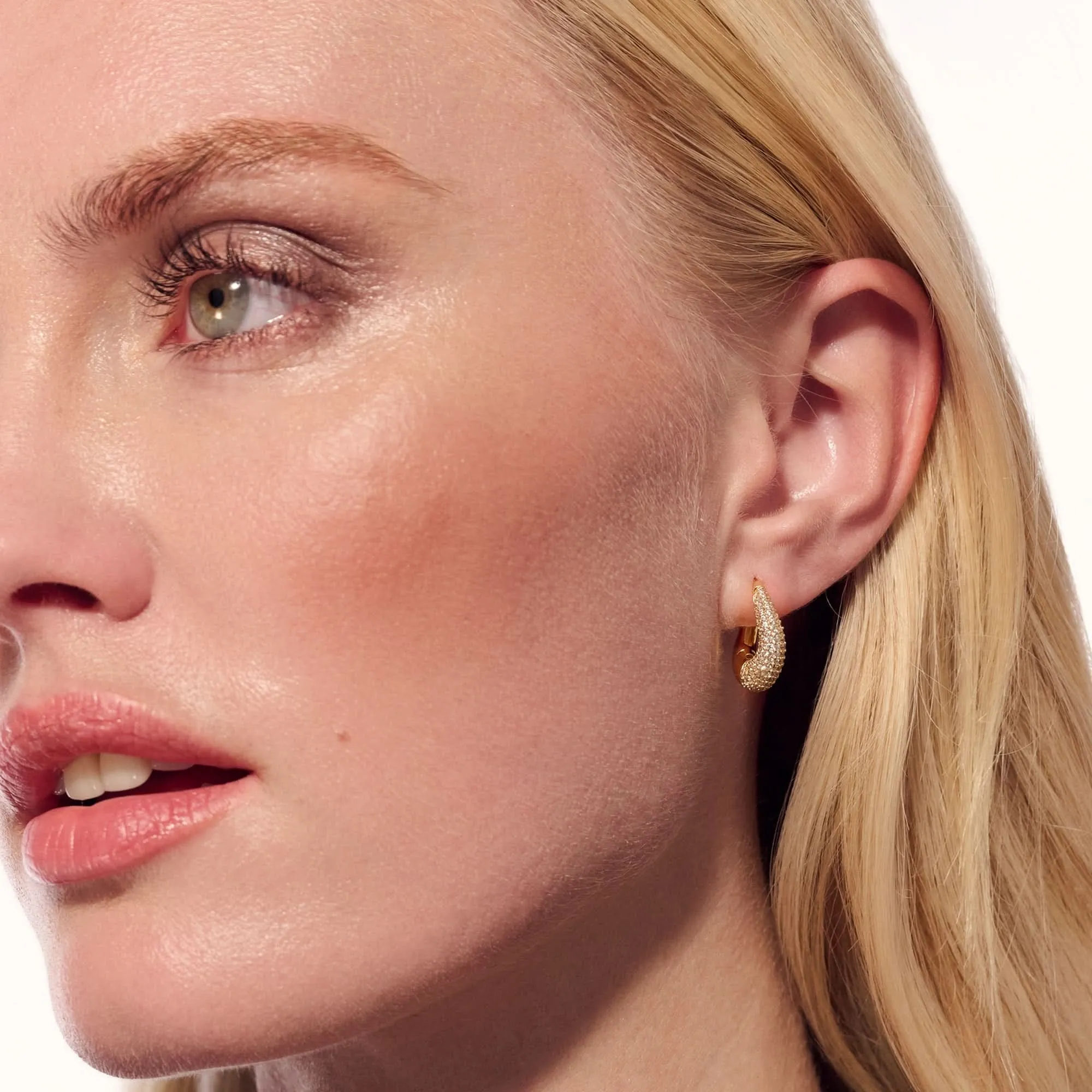 Gold Plated Glorenza Piccolo Earrings SJ-E2482-CZ-YG Sif Jakobs Jewellery